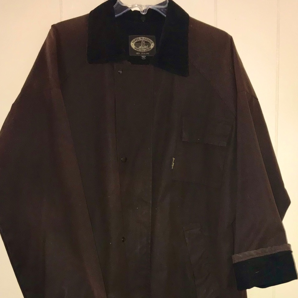 New Zealand James McKenzie Hunting & Fishing Oil Skin Coat - Picture 2 of 12